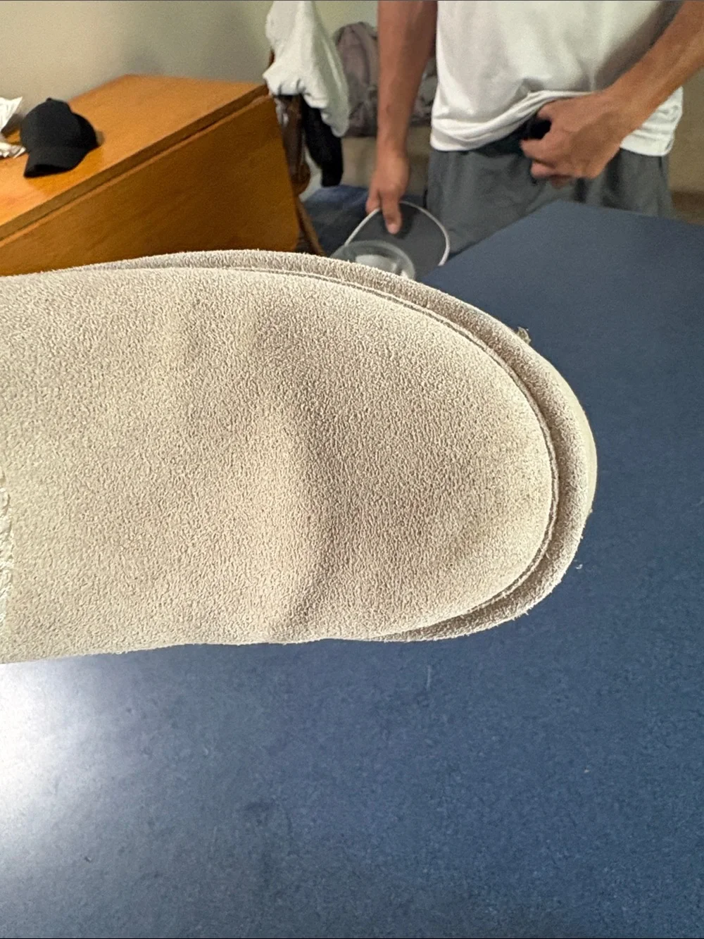 BearPaw Tan Slip-On Plush Lined Booties